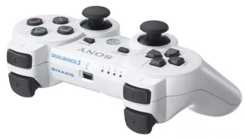 PS3 Dualshock 3 wireless controller - White (Renewed)