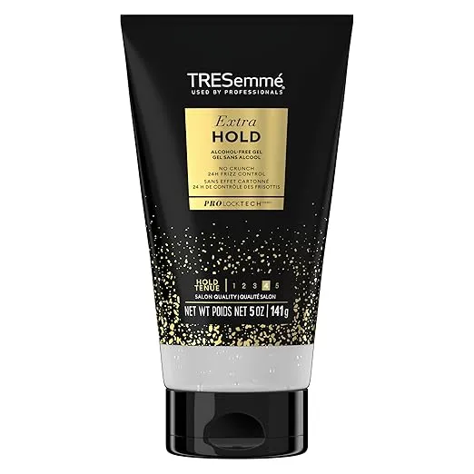 TRESemmé Hair Gel Extra Hold No Crunch 24H Frizz Control Alcohol-Free 5 oz