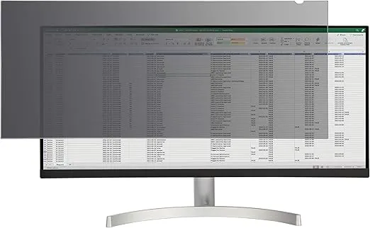 StarTech.com Monitor Privacy Screen for 34 inch Ultrawide Display - 21:9 Widescreen - Computer Screen Security Filter - Blue Light Reducing Protector - Matte/Glossy - +/-30 Degree, TAA
