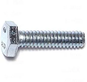 014973243807 Tap Hex Bolt, 1/4-20 x 1, zinc, 100 Count