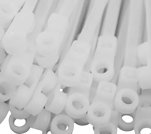 Red Hound Auto 1000-Pack Extremely Heavy Duty 8 Inches Zip Cable Tie Down Straps Wire White Nylon Wrap Multi-Purpose Extra Wide with Screw Mount Hole 50 lbs. Tensile Strength