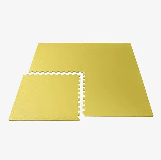 We Sell Mats 3/8 Inch Thick Multipurpose Exercise Floor Mat with EVA Foam, Interlocking Tiles, Anti-Fatigue for Home, or Gym