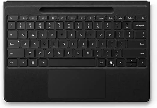 Microsoft Surface Pro Flex Keyboard - Wireless Connectivity - Bluetooth - 32.81 ft CoPilot, Mute, Snipping, Screen Brightness, Media Control Hot Key(s) - Windows 11 - Notebook/Tablet - TouchPad - PC -