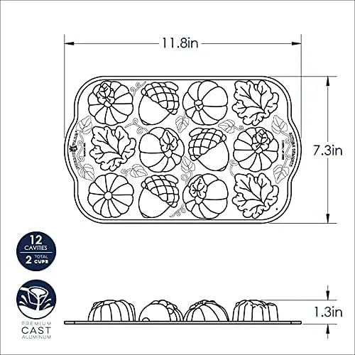 Nordic Ware Autumn Delights Cakelet Pan