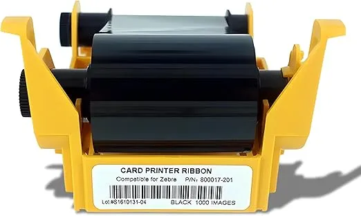 For Zebra New 800033-840 YMCKO Color Ribbon Compatible ZXP Series 3 ZXP3 Card Printer 200 Prints Compatible 800033-840 Ribbon