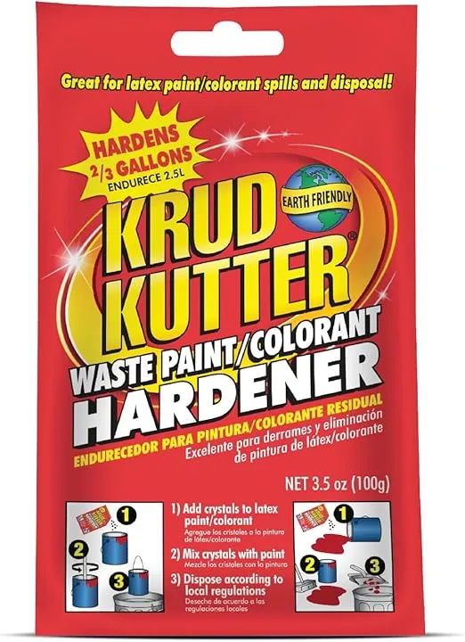 Krud Kutter PH3512-12PK Waste Paint Hardener Crystals, 3.5 oz, Cream, 12 Pack