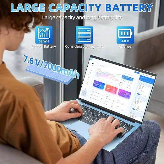 15.6 Inch Laptops, Laptop Computer with 20GB RAM 128GB EMMC+1024GB SSD, Celeron N5095 Quad-Core, Windows 11 Computers, 7000mAh, WiFi 6, BT5.2, USB 3.2 * 3, HDMI, Type-C(Gray)