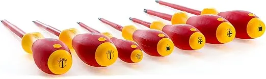 Wiha 32097 | 7 Piece Insulated SoftFinish Screwdriver Set