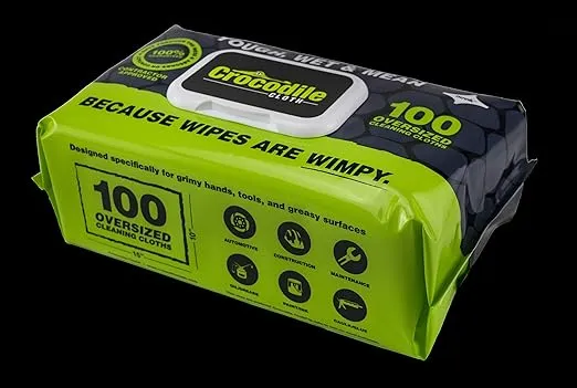 Crocodile Cloth 5900 Original Huge Professional Cleaning Cloths - Pack of 100