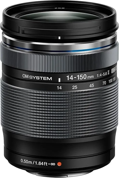 OM SYSTEM Olympus M.Zuiko Digital 14-150mm F4.0-5.6 II for Micro Four Thirds System Camera, Compact, Powerful Zoom Lens, Weather Sealed Design, Outdoor