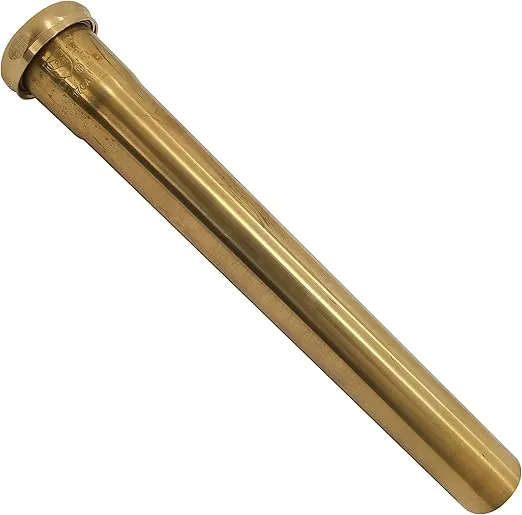 Westbrass D423-RAW 1-1/2" x 12" Slip Joint Extension Tube, 1-Pack, Unfinished