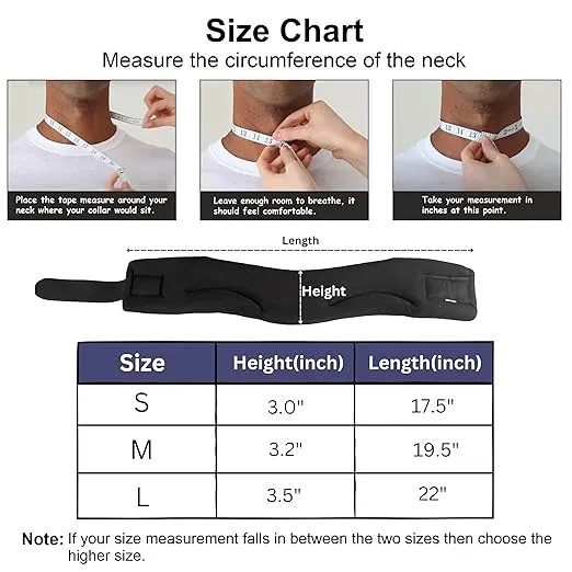 Wonder Care Neck Brace for Sleeping - Cervical Collar Relief Neck Pain and Neck Support Soft Foam Wraps Keep Vertebrae Stable for Relief of Cervical Spine Pressure for Women & Men Grey-medium