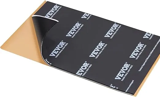 VEVOR Car Sound Deadening Mat, 200 mil 25 sqft Car Sound Dampening Material, Butyl Automotive Sound Deadener, Noise Insulation and Vibration Dampening Material for Car