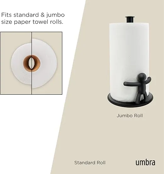 Umbra Buddy Counter Top Paper Towel Holder Black