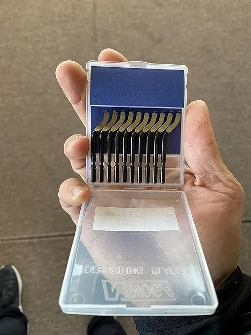 10Pcs NOGA BS1010 S10 Swivel Blades Deburring Tool