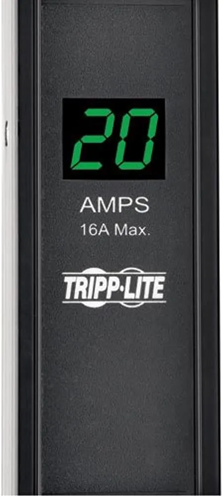 Tripp Lite Metered PDU, 20A, 6 Outlets (5-15/20R), 120V, L5-20P/5-20P Adapter, 0U Vertical Rack-Mount Power (PDUMV20-24)