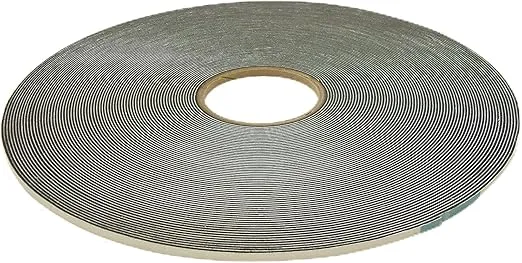 JVCC Low-Density PVC Foam Tape [Single-Sided, Closed Cell] (SCF-01): 1/4 in. x 50 yds. x 1/16 in. Thick (Black)