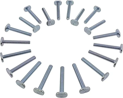 DCT Tee Bolt Set – 20 Pack 1-3/4in T Bolts for Woodworking, T Track Bolts Jig Bolts, 1/4in 20 Thread T Bolt