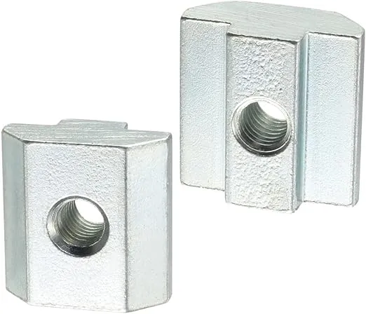 uxcell Slide in T-Nut, M6 Threaded for 4040 Series Aluminum Extrusions Profile, Pack of 10