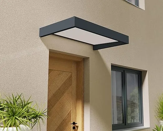 Palram - Canopia Sophia 1600 5' x 3' Awning - Gray/Mist