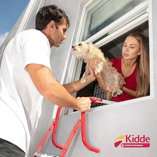 Kidde 468093 KL-2S Two-Story Fire Escape Ladder with Anti-Slip Rungs, 13-Foot, 2 Pack