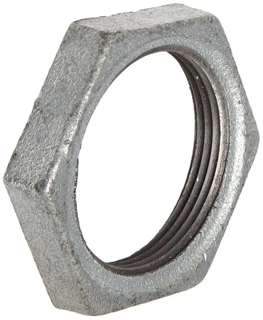 Anvil 8700162558, Malleable Iron Pipe Fitting, Locknut, 3/4" NPT Female, Galvanized Finish