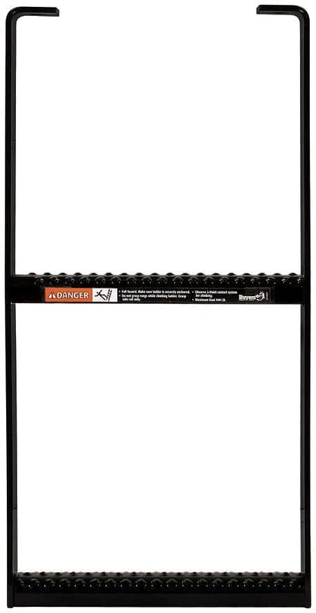 Buyers Products 5232412 Two Rung Step (Step,Two Rung,Steel Black Powder Coat), 2 inch