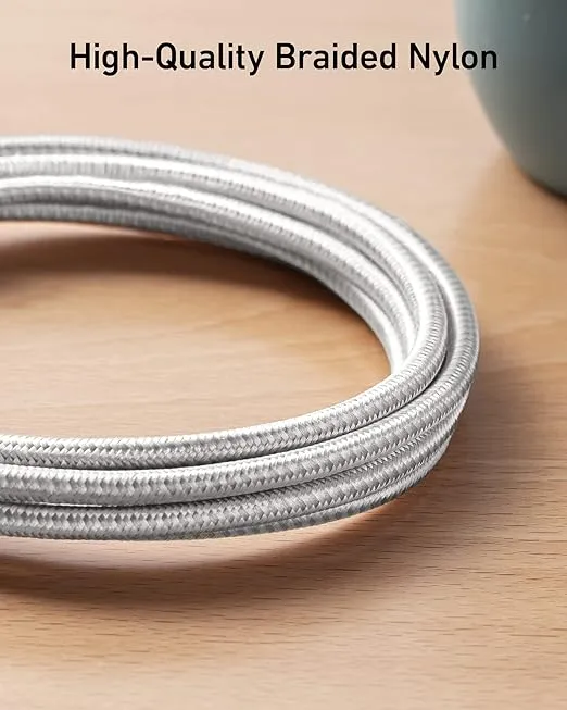 Anker Powerline+ II Lightning Cable (6ft), MFi Certified for Flawless Compatibility with iPhone X /8/8 Plus/7/7 Plus/6/6 Plus/5/5S and More(Silver)