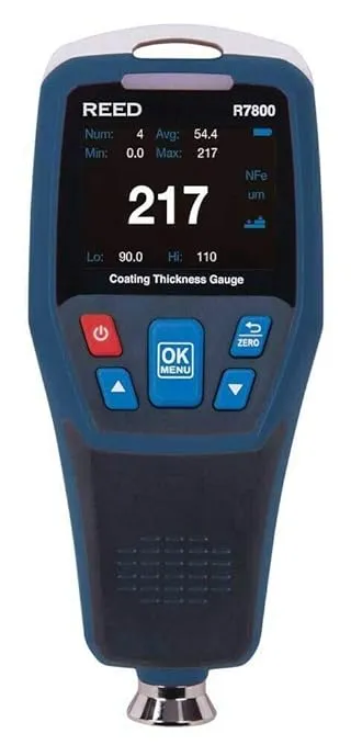 REED Instruments R7800 Coating Thickness Gauge