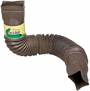 Amerimax Flex-A-Spout 4.5 in. H x 4.5 in. W x 25.5 in. L Brown Vinyl Downspout Extension