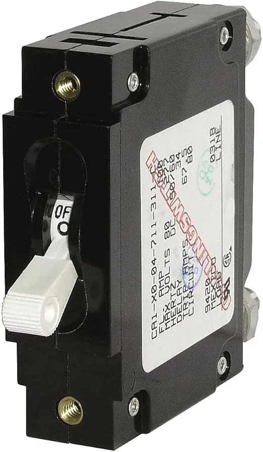 Blue Sea Systems C-Series Single Pole Toggle Circuit Breakers