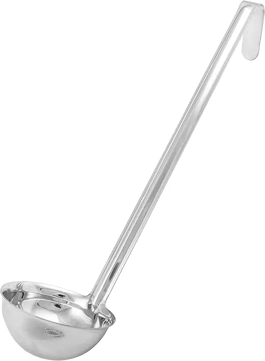 Winco Prime One Piece Stainless Steel Ladle, NSF Listed, 6 Ounce