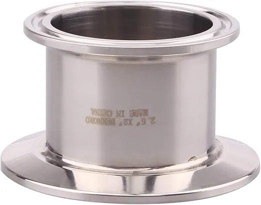 DERNORD Sanitary Concentric Reducer Tri Clamp Clover Stainless Steel 304 Sanitary Fitting End Cap Reducer (Tri Clamp Size: 2.5 inch x 2 inch)