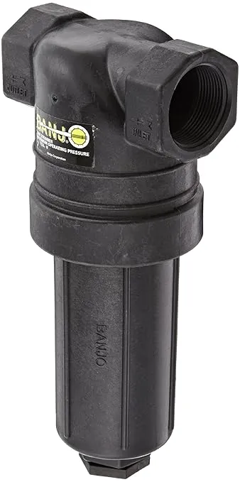 Banjo LST150-50 Polypropylene T-Strainer, 50 Mesh, 1-1/2" NPT Female