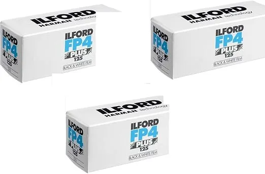 3 X Ilford FP4 Plus, Black and White Print Film, 120 (6 cm), ISO 125 (1678169)