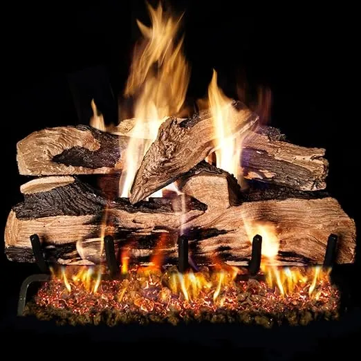 Peterson Real Fyre 30-inch Split Oak Designer Plus Gas Logs (logs Only - Burner Not Included)