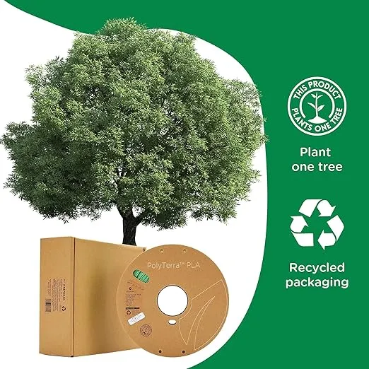 Polymaker PLA+ 3D Printer Filament 1.75mm, Green PLA Plus Filament 1.75 PLA Filament Satin Surface 1kg - PolyTerra Tough PLA + 3D Printing Filament Green PLA Roll