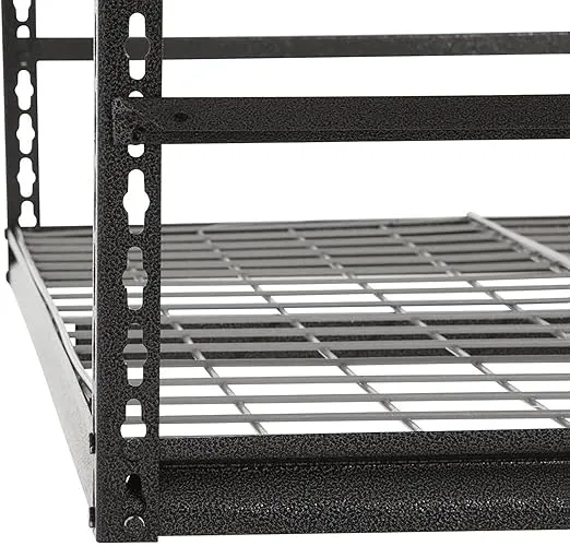 Muscle Rack, Steel Storage Ceiling Rack with Wire Deck 47 in. W x 28 in. H x 47 in. in Silver Vein