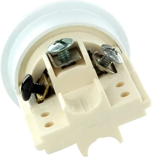 Self Contained Receptacle - Tamper Resistant - Includes Cover Cap and Mounting Screws - White