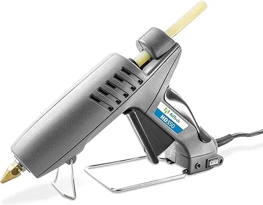 Adtech Industrial Strength Full Size High-Output Hot Melt Glue Gun – Professional Grade Hot Glue Gun for Carpentry, Repairs & Remodeling, grey, hd 350 (0462)