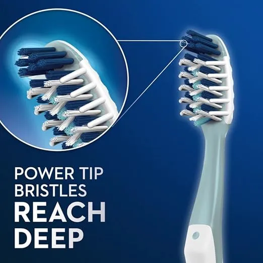 Oral-B CrossAction All In One Toothbrush, Soft, Deep Plaque Removal, 4 count