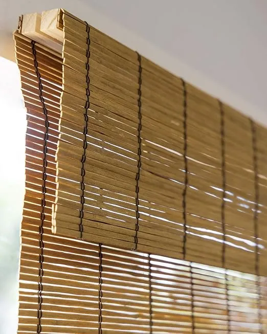 CHICOLOGY Bamboo Roman Shades - Smart Choice Eco-Friendly Light Filtering Blinds for Windows, Premium Quality, Ideal for Home, Fox, 29"W X 64"H