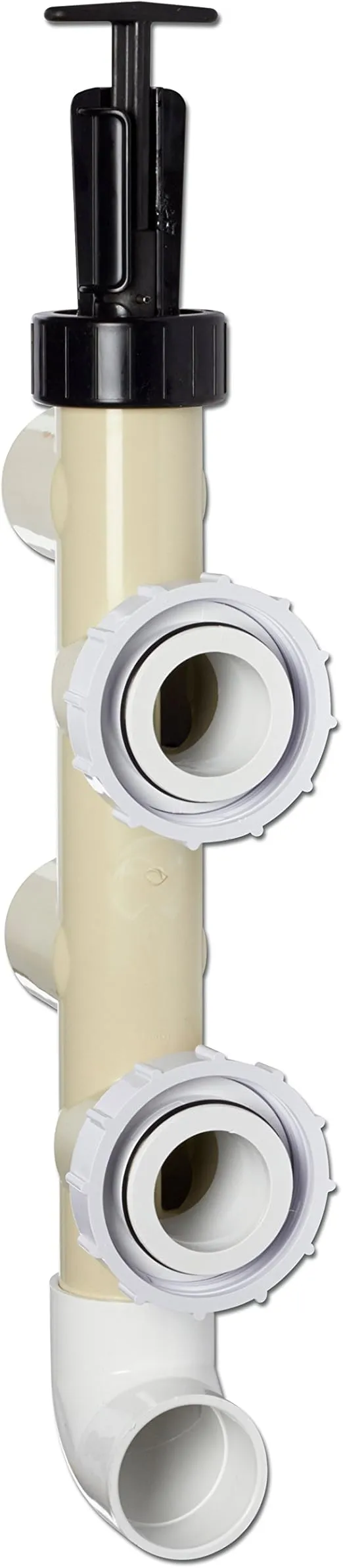 Pentair 263064 PVC Push Pull Slide Valve, Almond