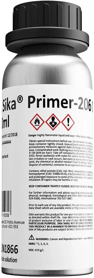 Sika Primer-206 G+P Black 250ml Bottle