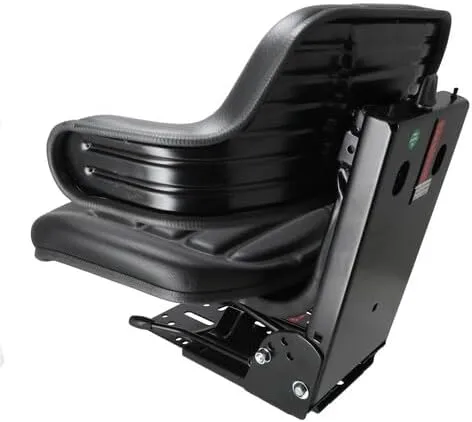 Seat Assembly - Grammer Style Vinyl Black fits Massey Ferguson 165 135 50 fits John Deere 2030 2040 fits Ford 2600 4000 4600 6610 7610 2000 3600 4110 5610 fits FIAT fits Kubota fits Massey Harris