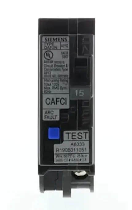 Siemens QP 15-Amp 1-Pole Afci Plug-On Neutral Circuit Breaker