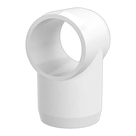 FORMUFIT F001STE-WH-4 Slip Tee PVC Fitting, Furniture Grade, 1" Size, White (Pack of 4)
