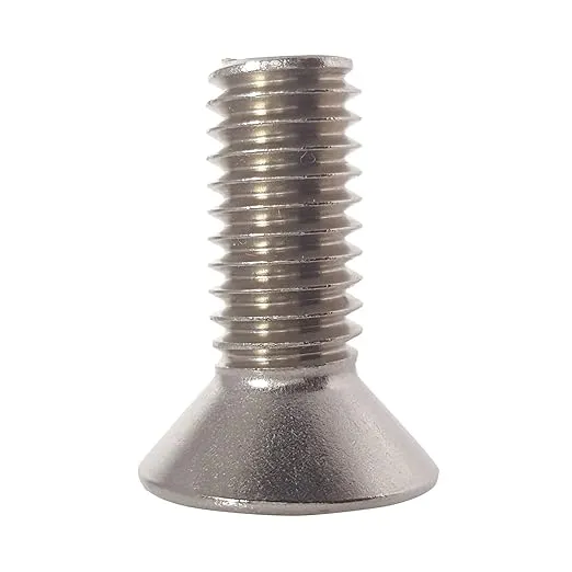 5/16-18 x 1" Flat Head Socket Cap Screws 18-8 Stainless Steel, Quantity 10, Countersunk Head, Allen Hex Drive by Fastenere