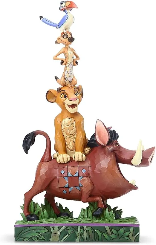 Enesco Disney Traditions by Jim Shore Lion King Stacked Characters Figurine, 8 Inch, Multicolor