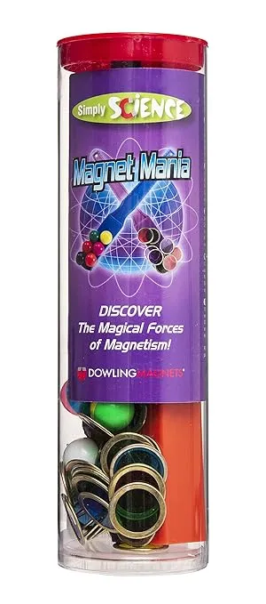 Dowling Magnets Simply Science Magnet Mania Kit. Magnet Set with Magnet Wands, Magnetic Marbles, Magnetic Chips, and STEM Activities. Magnet Science Kit. Magnet Toy.